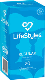 LifeStyles Regular Condoms – Protective 53mm Condom 20 Pack > Essentials > Condoms - Tophatter Daily Deals