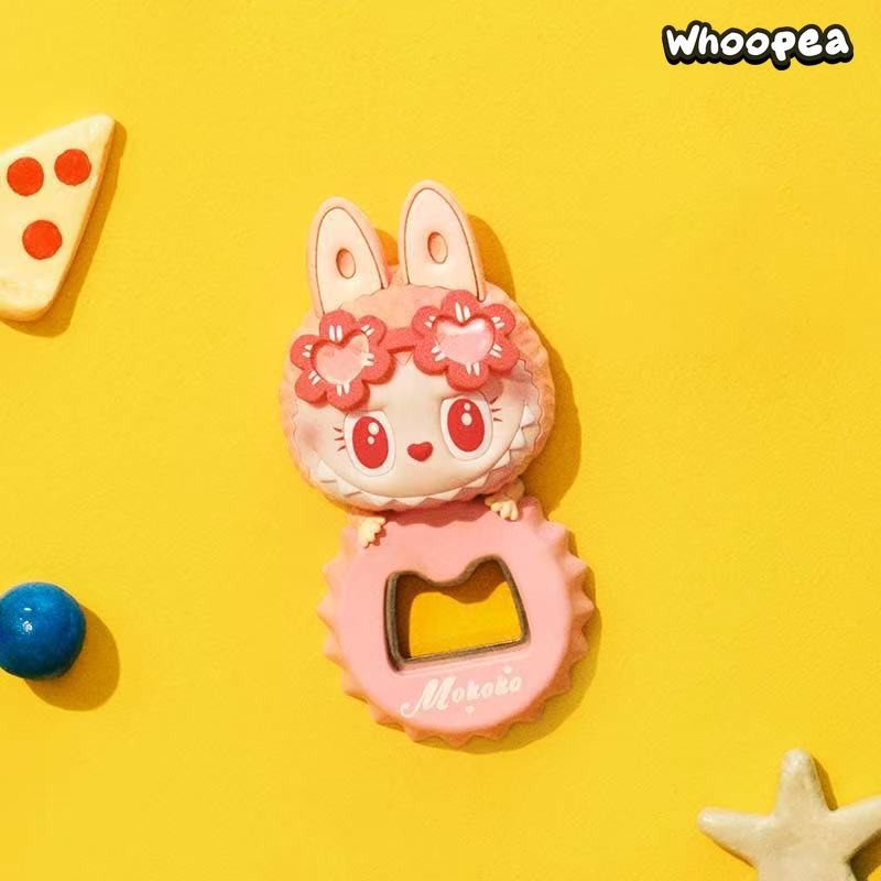 Labubu The Monsters Jump Into Summer Series Bottle Opener Fridge Magnet - Tophatter Daily Deals