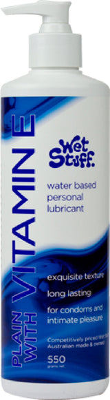 Wet Stuff Plain Enriched With Vitamin E – Water-Based Lubricant > Lube > Water Based - Tophatter Daily Deals