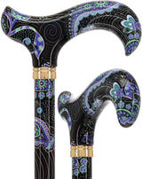 HD Pattern Designer Cane - Matching Handle & Shaft - Durable Adjustable Aluminum - Tophatter Daily Deals