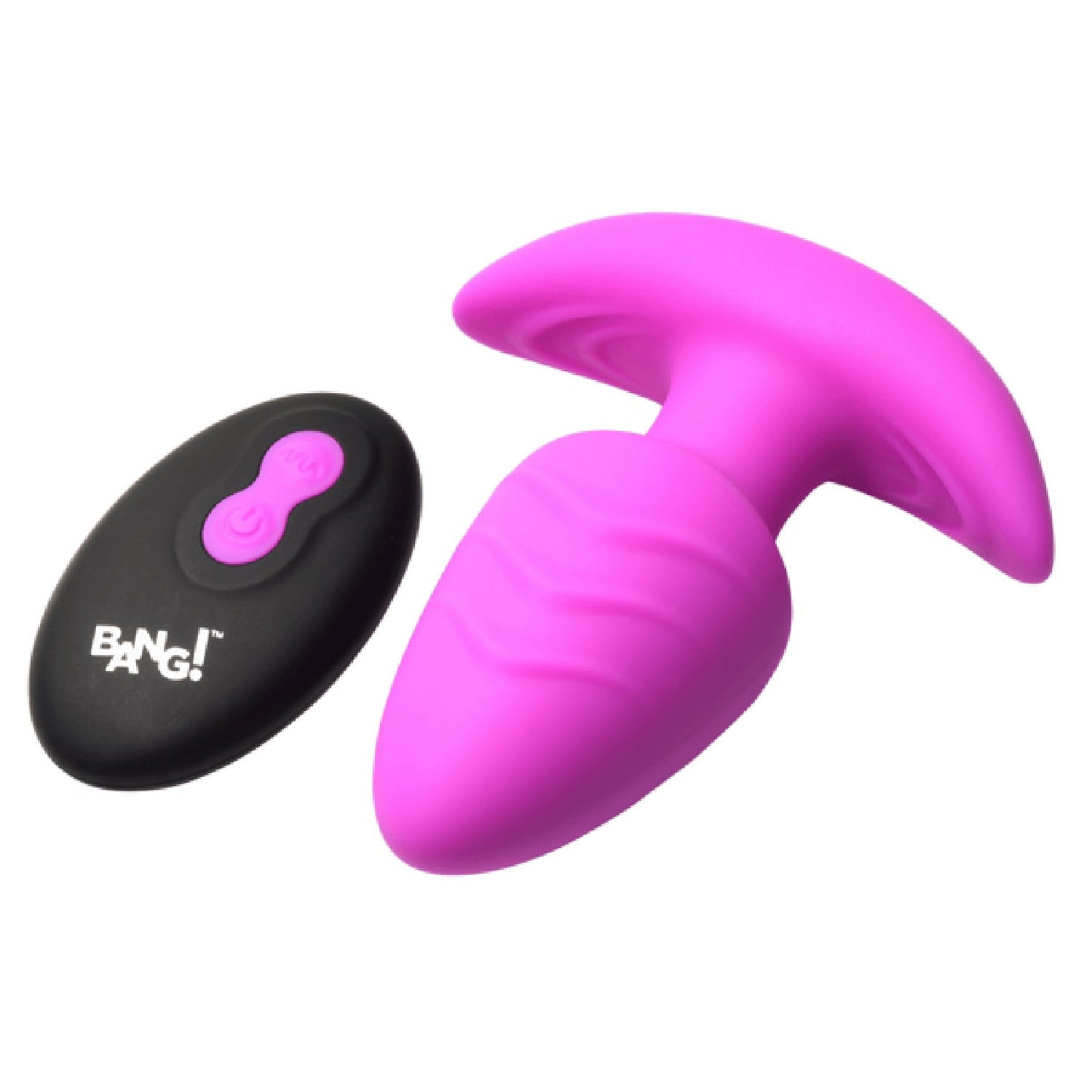 Rotating & Vibrating Silicone Butt Plug w/ Remote (Purple) > Anal Range > Vibrating Butt Plugs - Tophatter Daily Deals