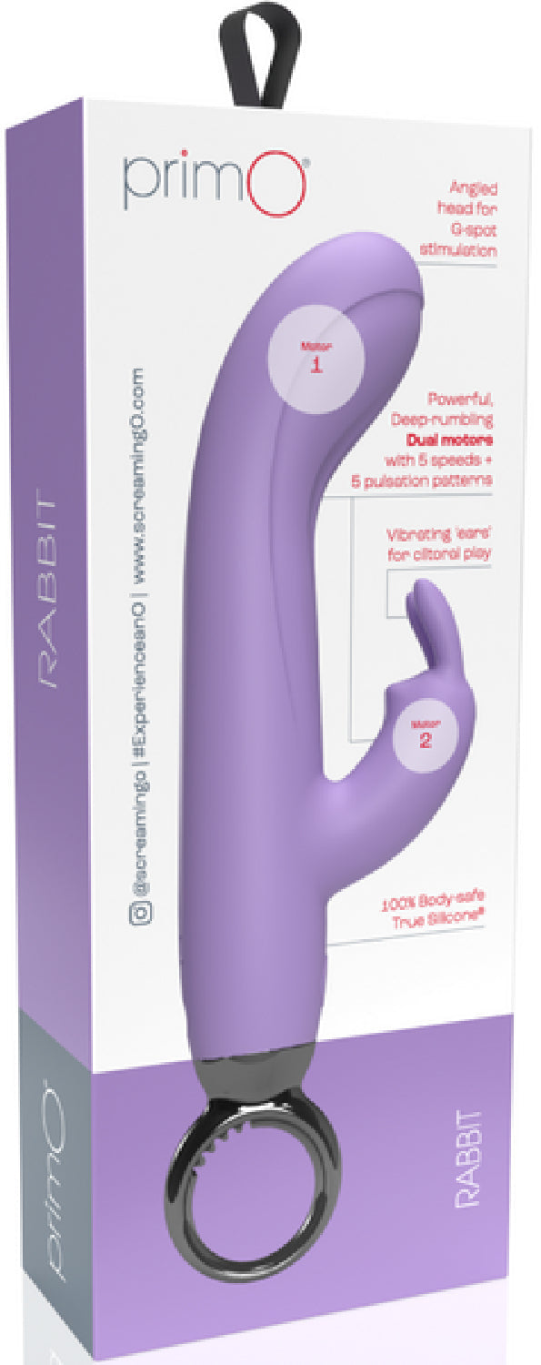Screaming O PrimO Rabbit – 4.5 Inch Silicone Rabbit Vibrator with 5+5 Motor Settings > Vibrators > Ladies > Rabbit - Tophatter Daily Deals