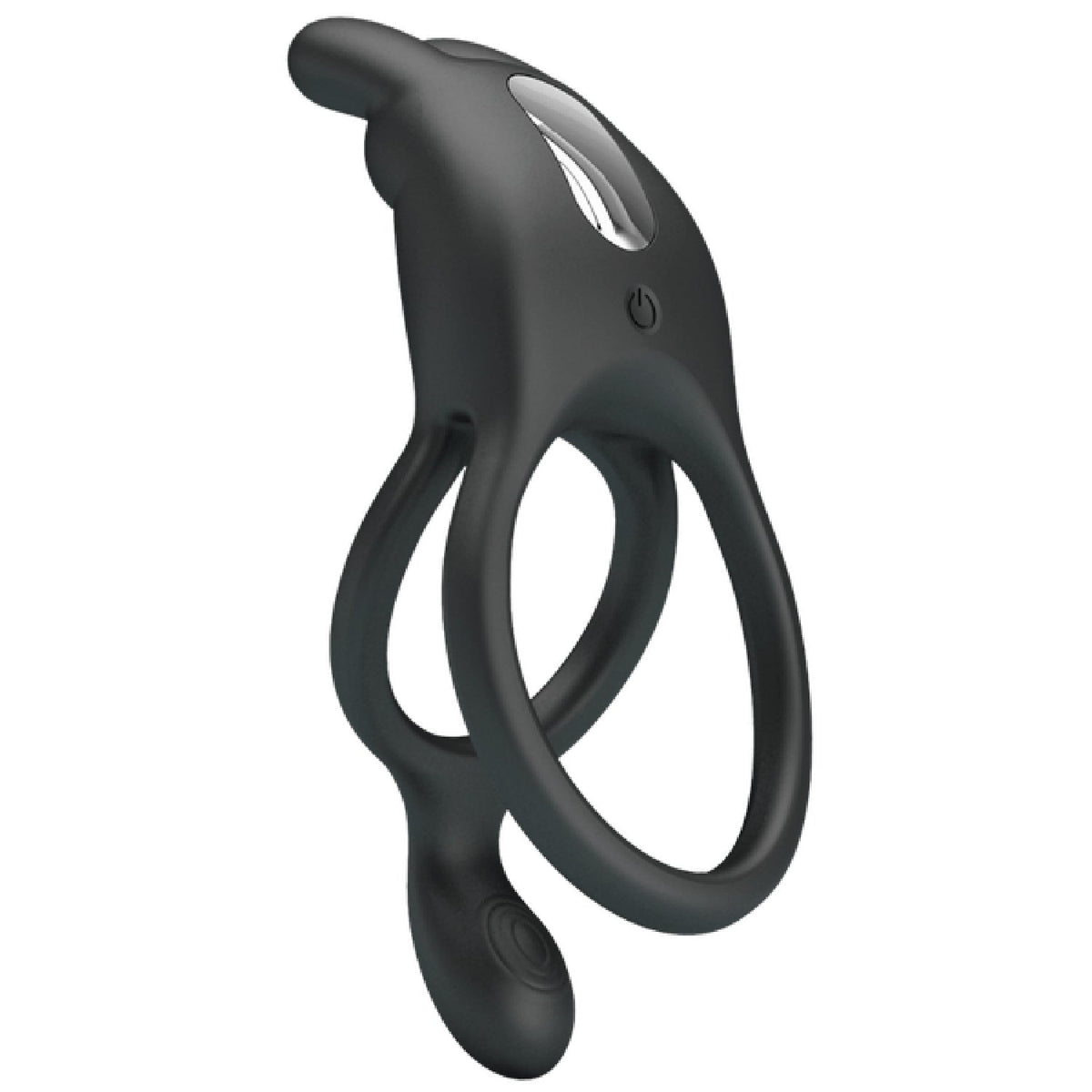 Seth Rechargeable Silicone Vibrating Cock Ring – Powerful Vibrations for Clit and Cock Stimulation > Cock Ring > Vibrating - Tophatter Daily Deals