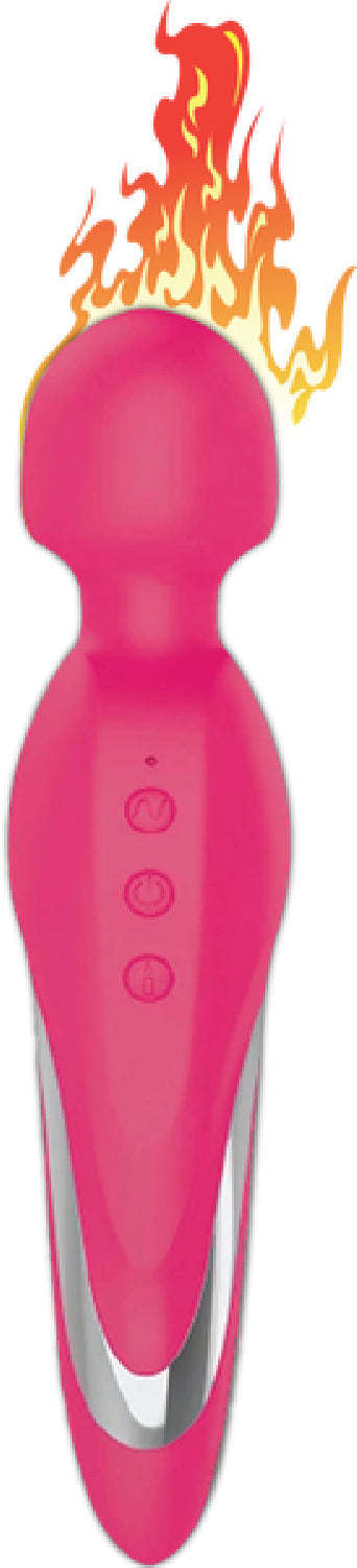 Rebel Warming Body Wand (Pink) – Rechargeable Silicone 7-Function Heating Vibrator > Sex Toys > Massage Wands - Tophatter Daily Deals