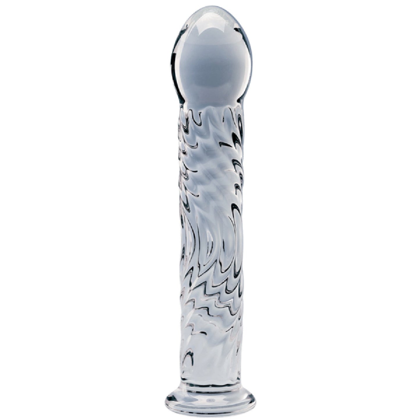 Seraphic Ripple – Handblown 6.2 Inch Textured Glass Dildo > Glass > Dildos - Tophatter Daily Deals