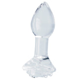 Clarity Utopian Bloom – 4.3 Inch Handcrafted Glass Butt Plug > Glass > Dildos - Tophatter Daily Deals
