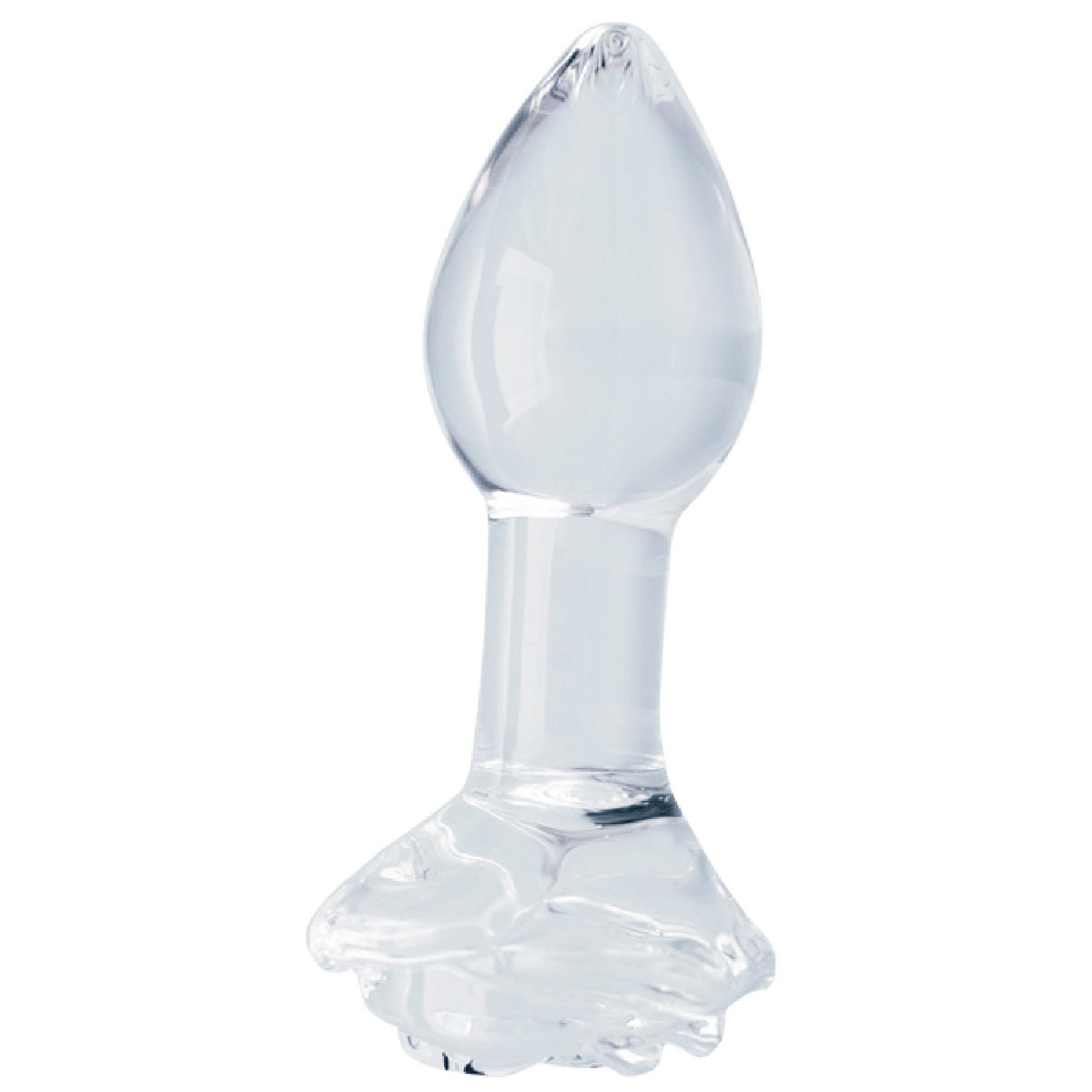 Clarity Utopian Bloom – 4.3 Inch Handcrafted Glass Butt Plug > Glass > Dildos - Tophatter Daily Deals