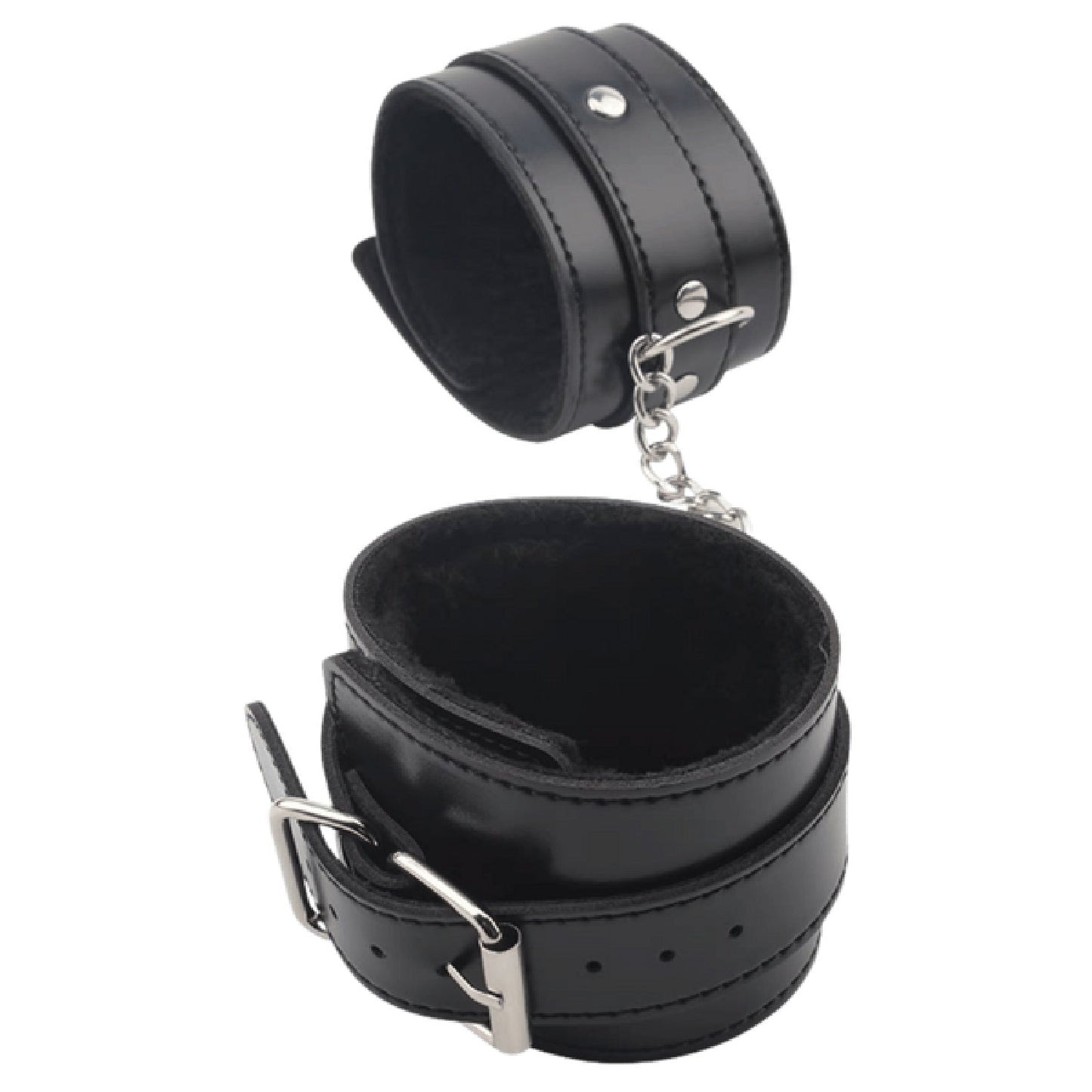 Obey Me Leather Ankle Cuffs – Adjustable Metal Hook Ankle Cuffs > Bondage Gear > Restraints - Tophatter Daily Deals