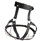 Breast Harness with O-Ring Chains – BDSM Bondage Harness > Clothes > Womens Harnesses - Tophatter Daily Deals