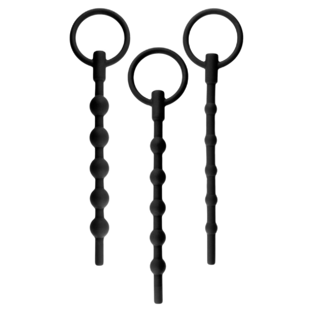 Silicone Ribbed Urethral Sounding Kit – Medical-Grade Flexible Urethral Sounds > Sex Toys For Men > Sounding Rods - Tophatter Daily Deals