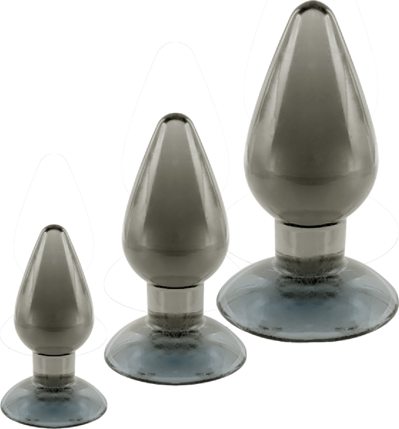 3 In 1 Anal Plug Kit – Flexible Hygienic Suction Cup Base Anal Plugs > Anal Range > Butt Plug Kits - Tophatter Daily Deals