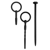 Silicone Urethral Sounding Kit (Black) – Body-Safe 6 to 8 Inch Urethral Sounds > Sex Toys For Men > Sounding Rods - Tophatter Daily Deals