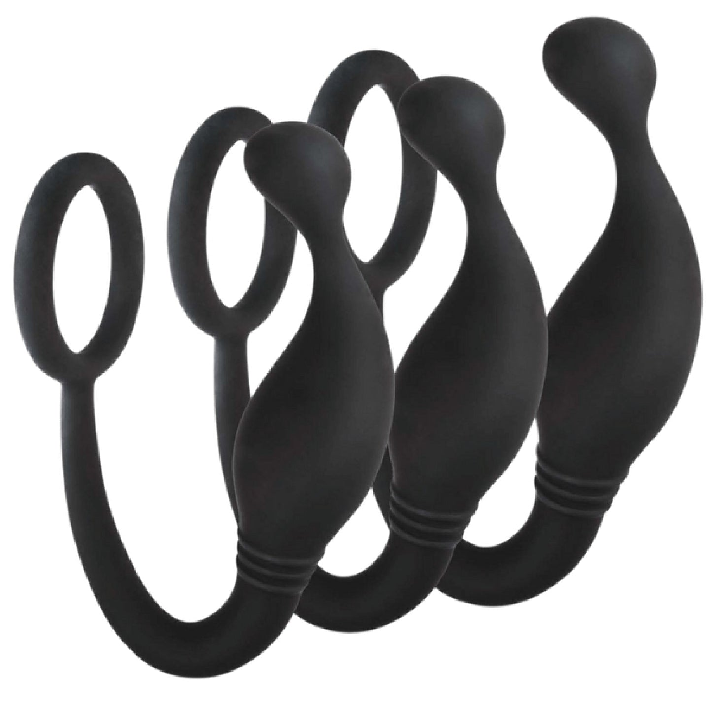 Prostate Plug Set – Hygienic Silicone 3-Piece Small, Medium, and Large Plugs > Anal Range > Prostate Plugs - Tophatter Daily Deals