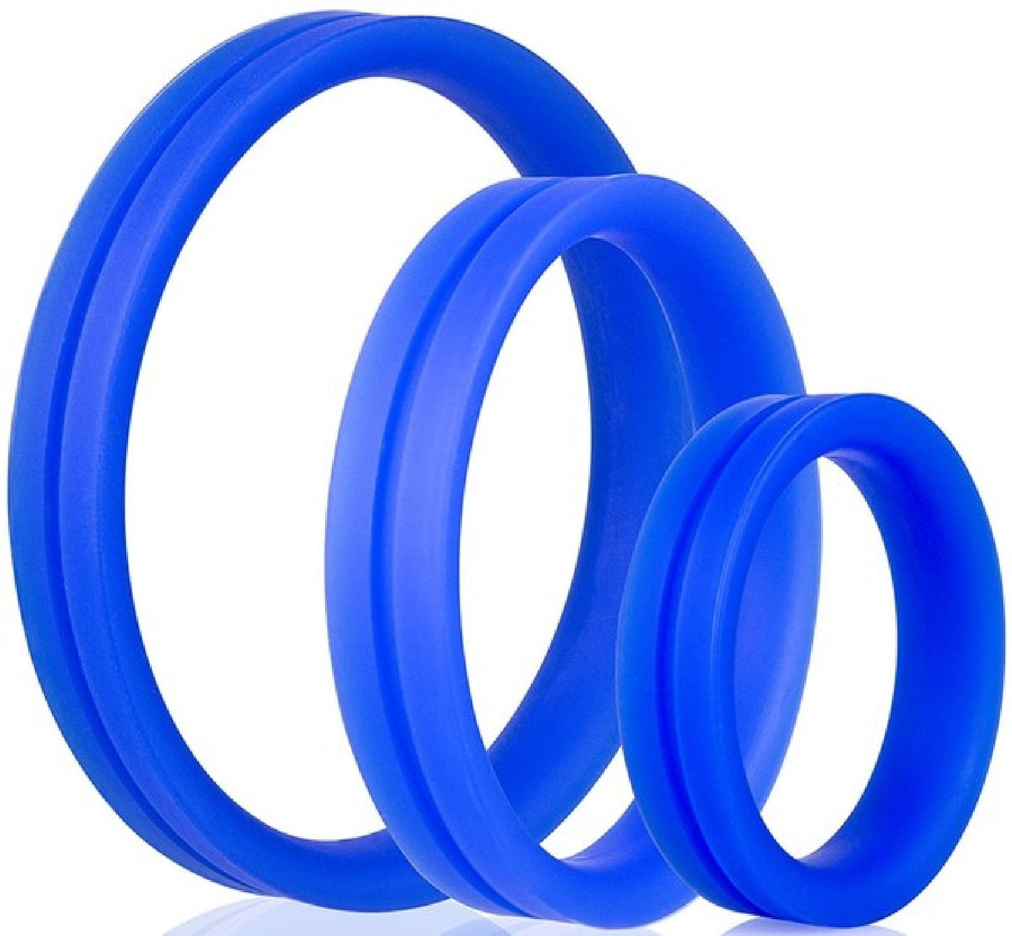 RingO Pro X3 – Durable True Silicone Cock Ring Set with Three Sizes > Cock Ring > Sets - Tophatter Daily Deals