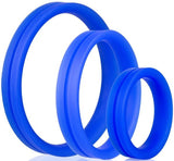 RingO Pro X3 – Durable True Silicone Cock Ring Set with Three Sizes > Cock Ring > Sets - Tophatter Daily Deals