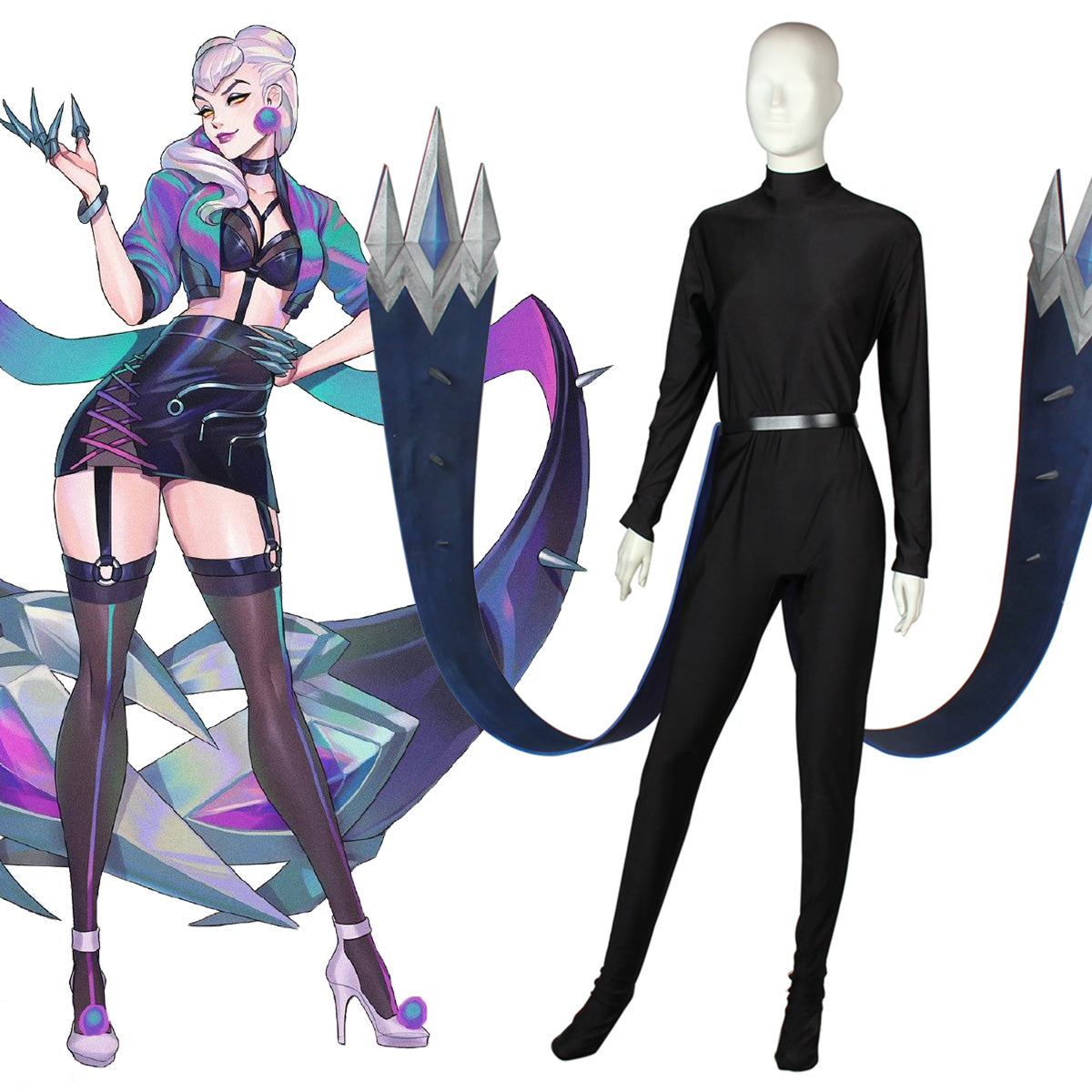 League Of Legends LOL 2020 K/DA KDA All Out Evelynn Cosplay Weapon Prop Prop - Tophatter Daily Deals