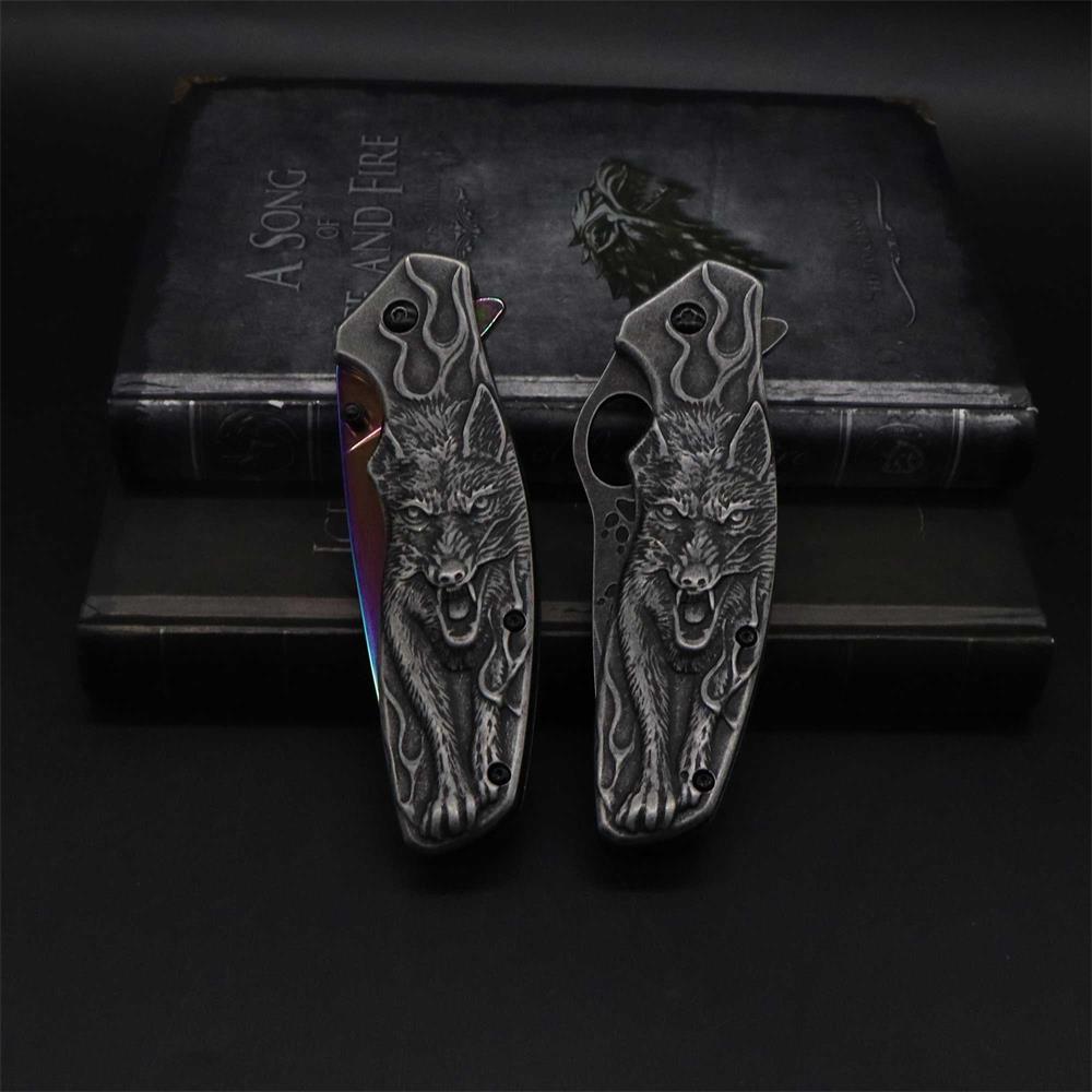 Lone Wolf Pocket Folding Knife - Tophatter Daily Deals