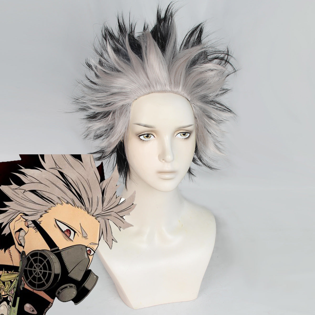 Kaiju No. 8 Gen Narumi Gray Black Cosplay Wig A Edition Wig - Tophatter Daily Deals