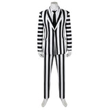 Beetlejuice 2 Beetlejuice Halloween Black And White Cosplay Costume Costume - Tophatter Daily Deals
