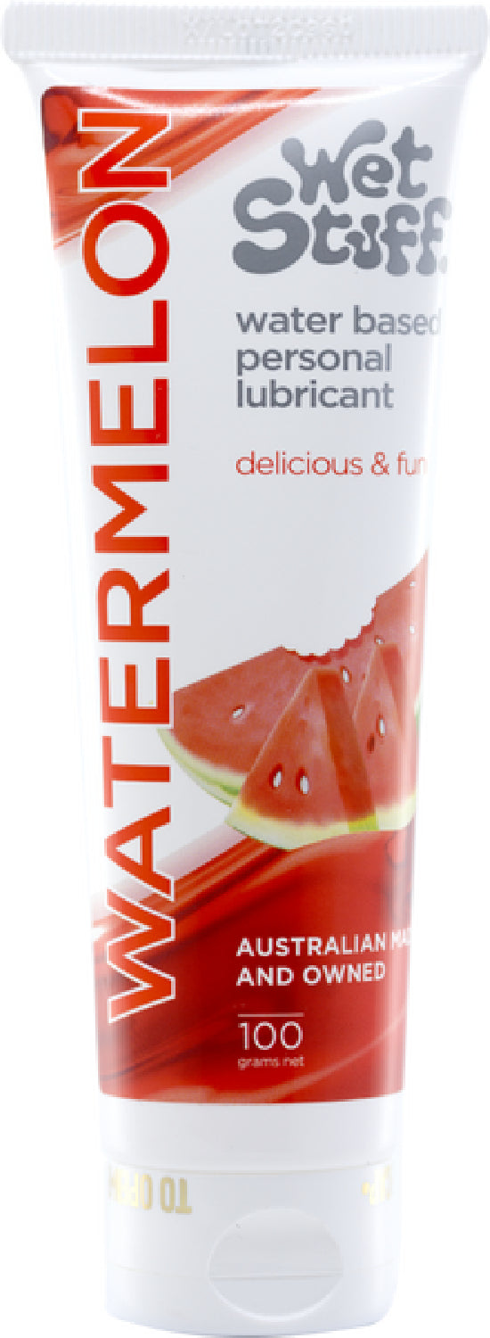 Wet Stuff Watermelon – Edible Water-Based Lubricant Gel 100g Tube > Lube > Flavoured - Tophatter Daily Deals