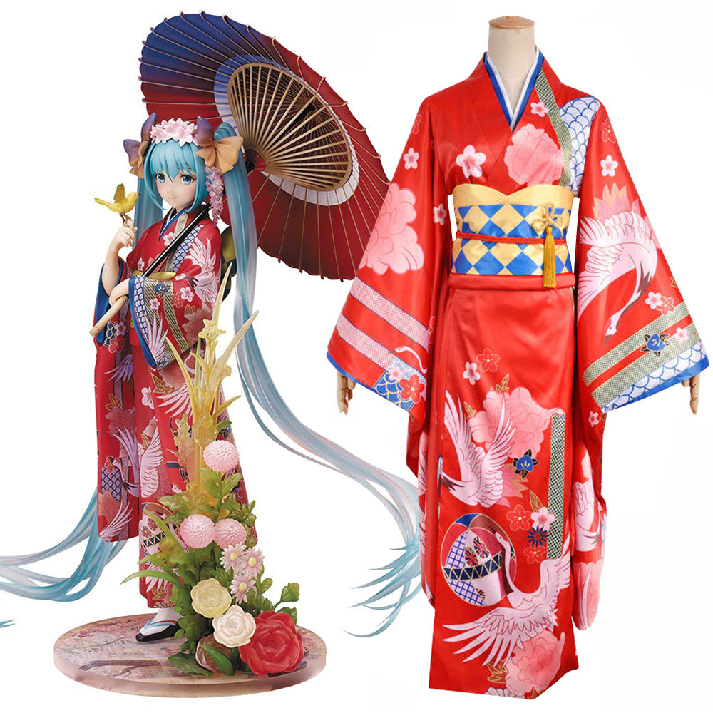 Vocal Idol Kimono Yukata Cosplay Costume - Tophatter Daily Deals
