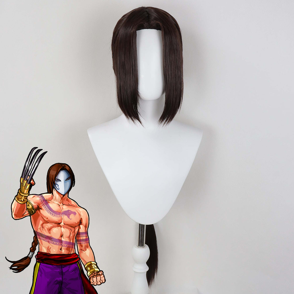 SF Vega Brown Cosplay Wig Wig - Tophatter Daily Deals