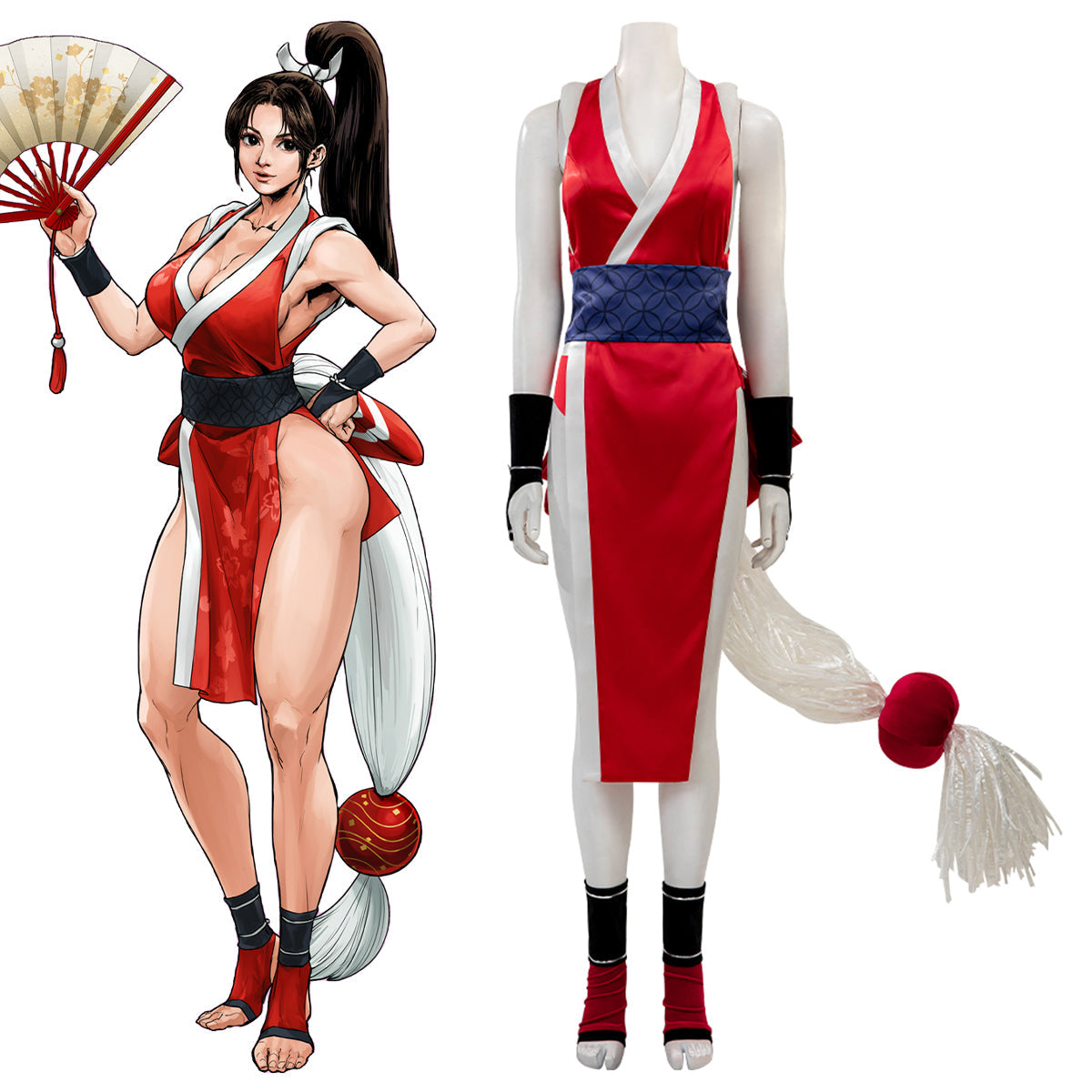 SF VI 6 SF6 Mai Shiranui Cosplay Costume Costume - Tophatter Daily Deals