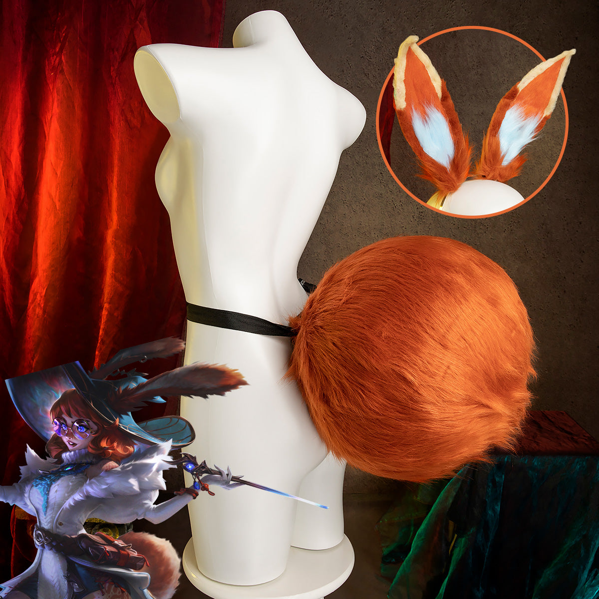 League of Legends LOL Aurora Ear And Tail Cosplay Weapon Prop Prop - Tophatter Daily Deals