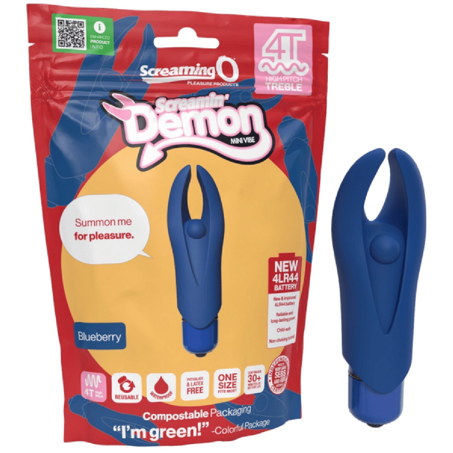 Demon 4T High Pitch Treble – Silicone Vibrator With 5 Speeds and Pulse Pattern > Vibrators > Mini Vibrators - Tophatter Daily Deals