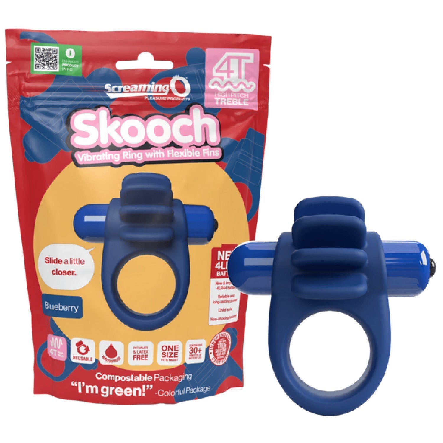 Skooch 4T High Pitch Treble – High Pitch Vibrations 5 Speeds Pulse Vibrator > Sex Toys > Couples Toys - Tophatter Daily Deals