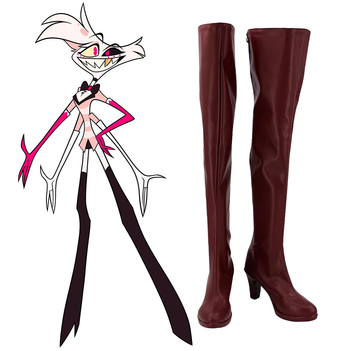 Hazbin Hotel Angel Dust Shoes Cosplay Boots Shoes/Boots - Tophatter Daily Deals