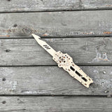 6 Cool Wooden Knife Model Kit 3D Blade Puzzle Toy - Tophatter Daily Deals