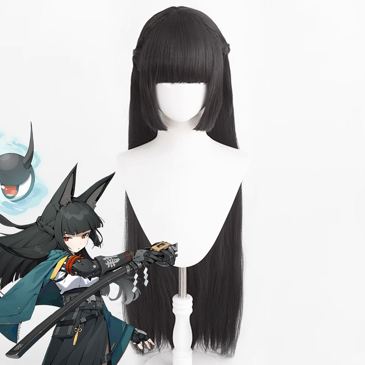 Zenless Zone Zero Hoshimi Miyabi Black Cosplay Wig Wig - Tophatter Daily Deals