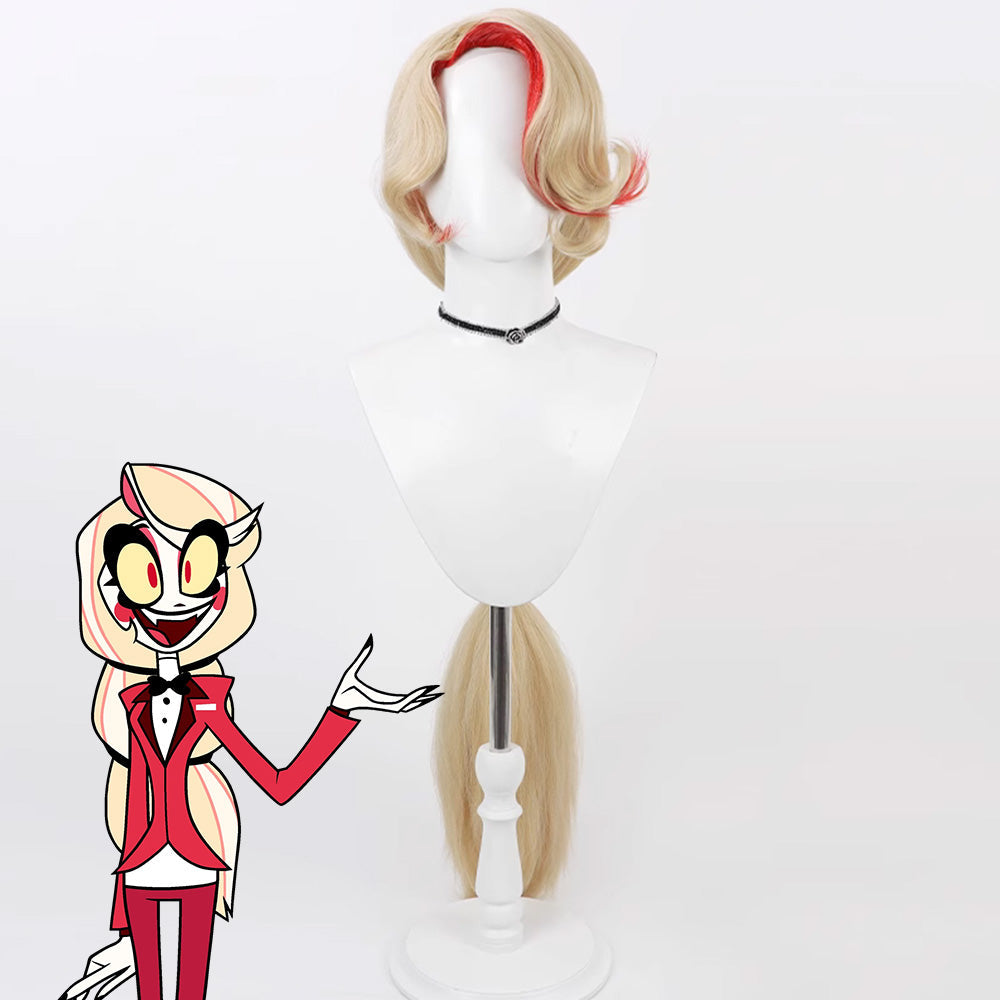 Hazbin Hotel Charlotte Morningstar Gold Cosplay Wig Wig - Tophatter Daily Deals
