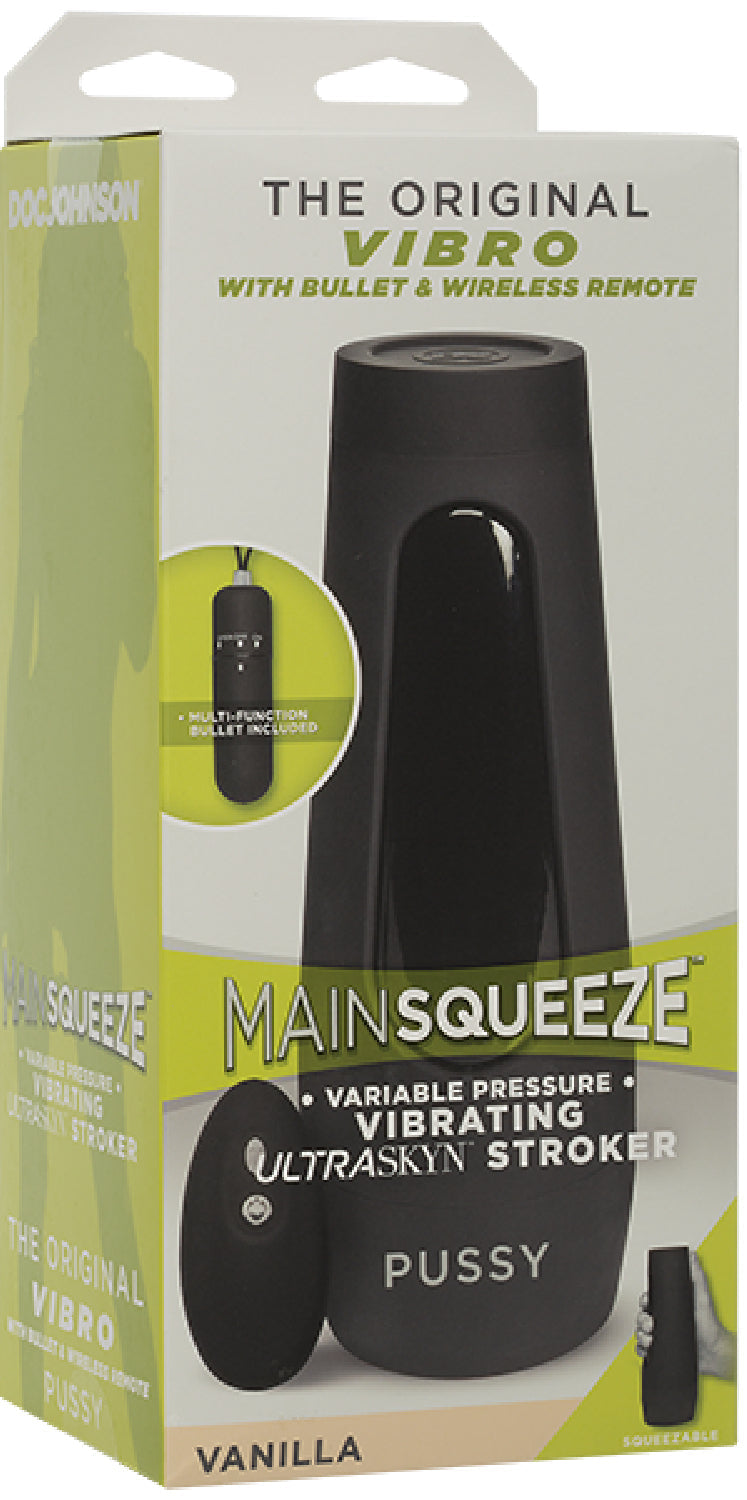 Doc Johnson Main Squeeze Original Vibro – Wireless Remote-Controlled Vibrating Masturbator > Sex Toys For Men > Masturbators > Vibrating - Tophatter Daily Deals