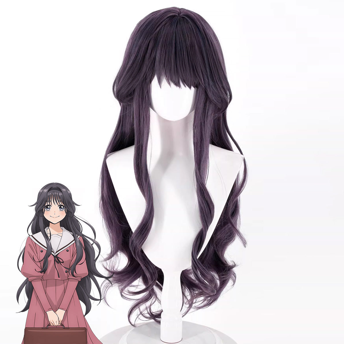 The Fragrant Flower Blooms with Dignity Kaoru Hana wa Rin to Saku Kaoruko Waguri Purple Cosplay Wig Wig - Tophatter Daily Deals
