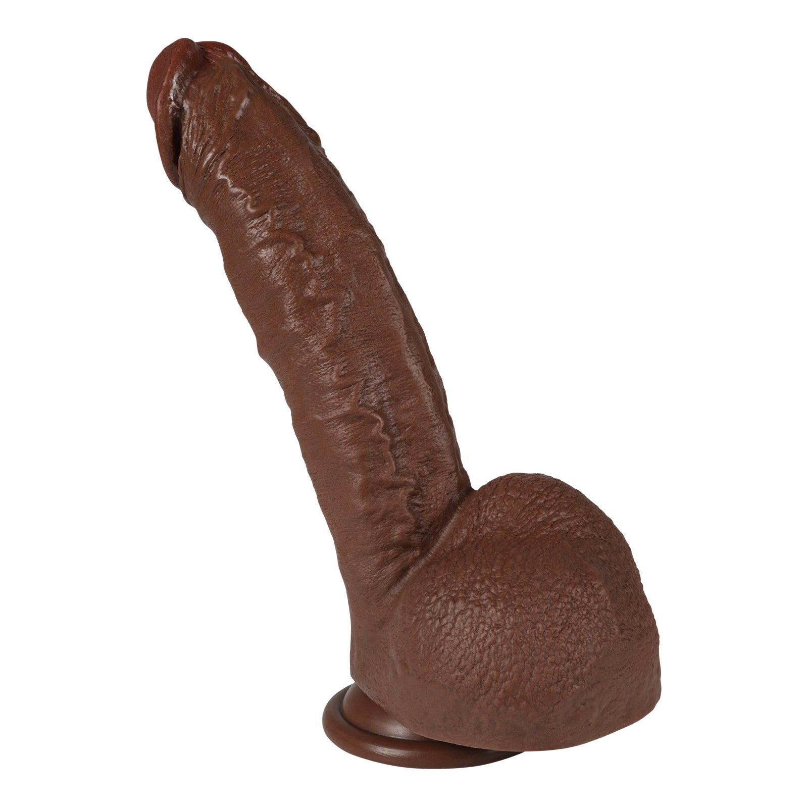 Buder-Manual Dildo Life-like Play Fun 11.02 Inches Brown Dildos - Tophatter Daily Deals