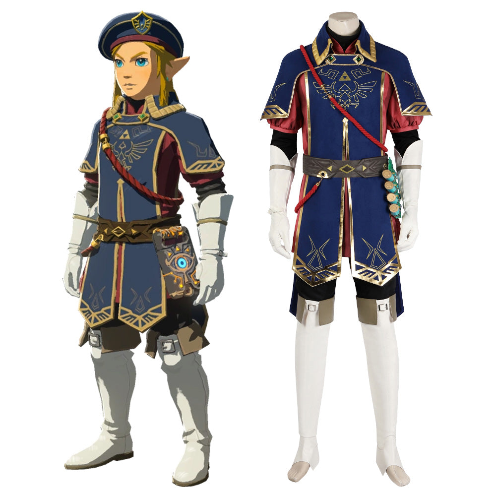 The Legend of Zelda: Tears of the Kingdom Link Royal Guard Uniform Cosplay Costume - Tophatter Daily Deals