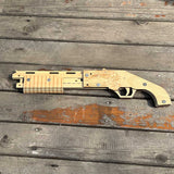 Wooden Mossberg Shotgun Rubber Band Gun Model Kit - Tophatter Daily Deals