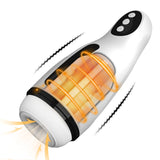 3-in-1 Heated Automatic Suction Vibrating Male Masturbator Cup with Realistic Oral Feel White Masturbation Cup - Tophatter Daily Deals