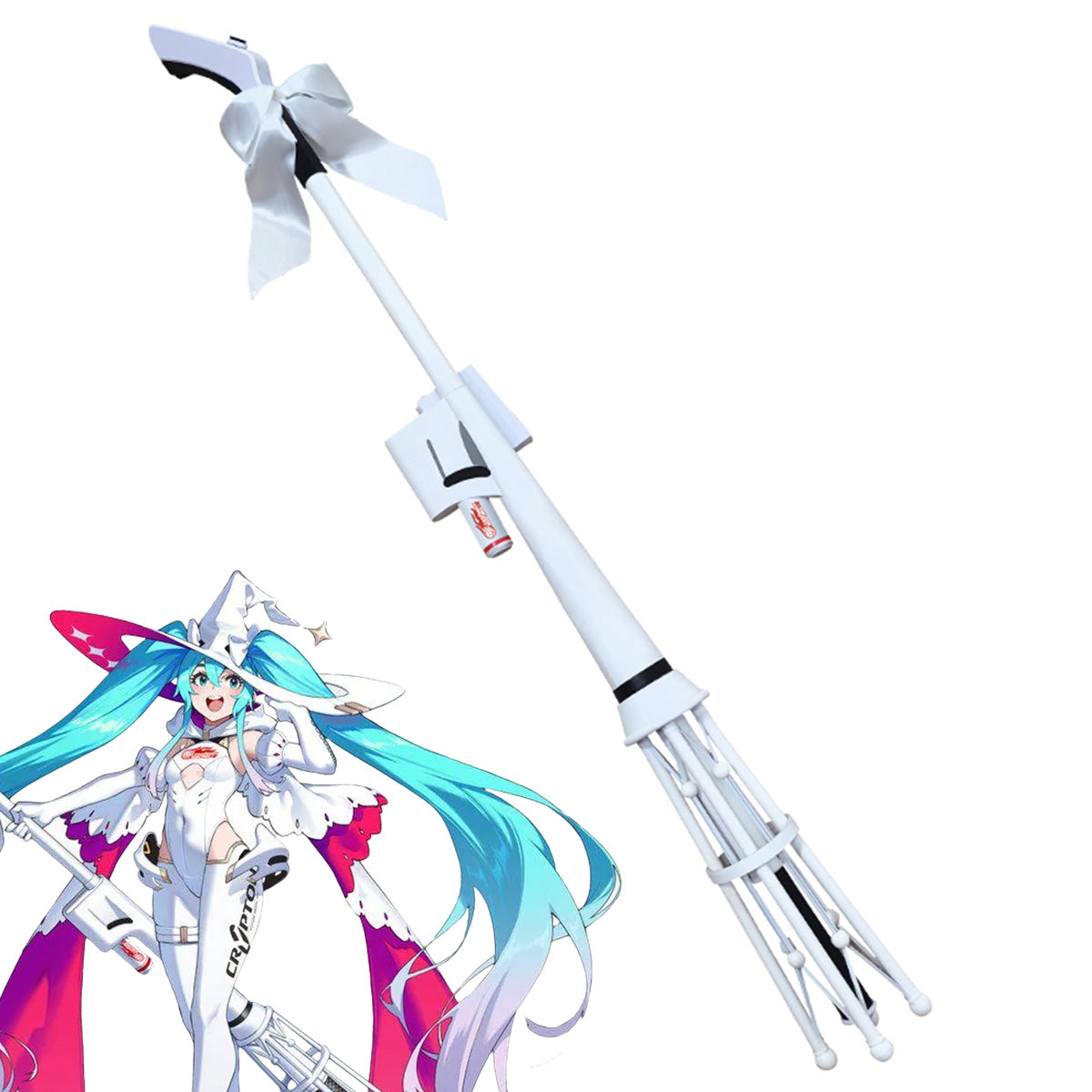 Vocal idol Racing Virtual Girl 2024 Cosplay Weapon Prop Wig - Tophatter Daily Deals