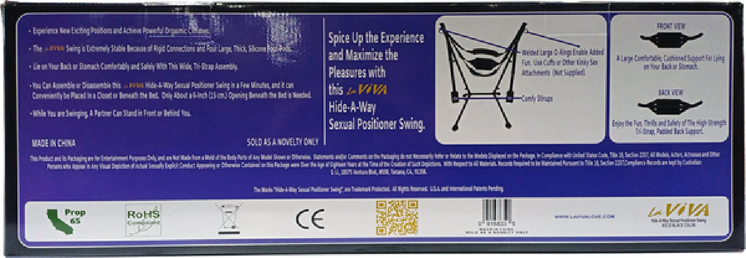 LaViva Hide-A-Way – Free Standing Sexual Positioner Swing > Sex Toys > Swings & Slings - Tophatter Daily Deals