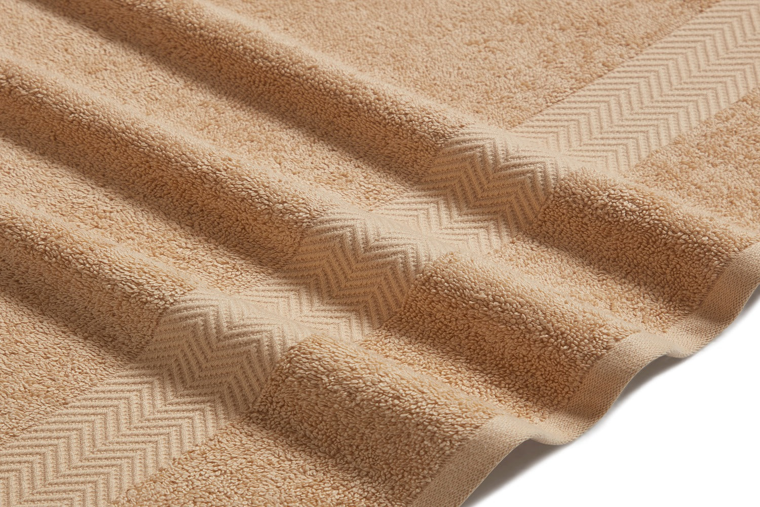 Kathy Ireland 6 Piece Chevron Jacquard Towel Set with Lets Dry Bath Towel - Tophatter Daily Deals