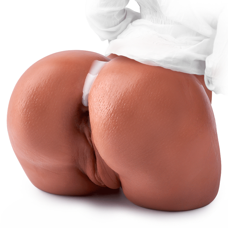 Acmejoy - Dual Entry Curvy Realistic Butt Brown Masturbators - Tophatter Daily Deals