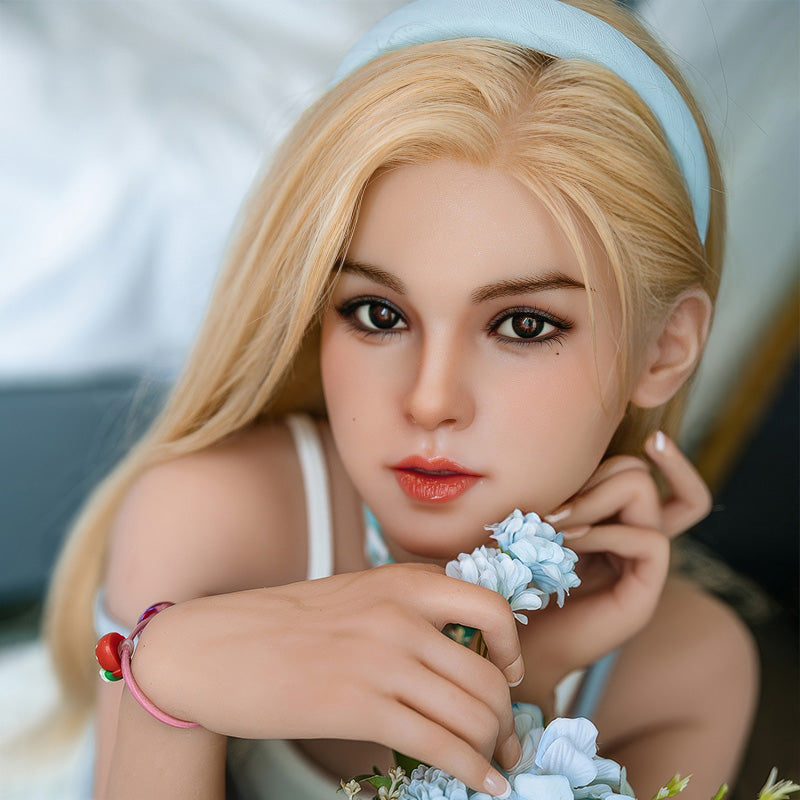 Emily – Movable Jaw 150CM/59.45 in Sex Doll C-Cup Blonde Hair & Innocent Eyes for Ultimate Oral Pleasure Nude Masturbators - Tophatter Daily Deals