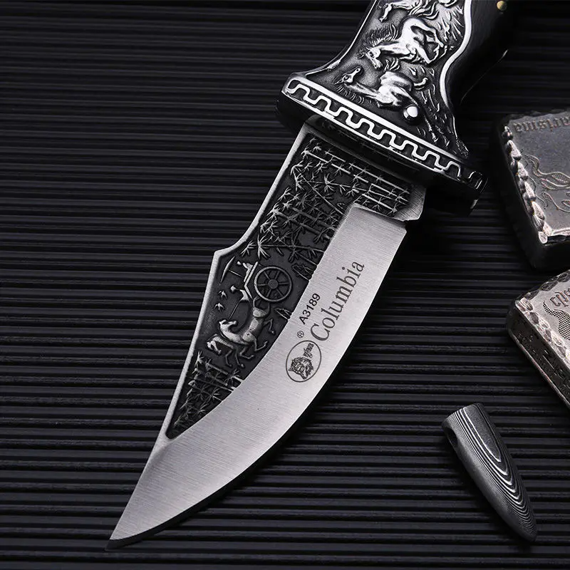 Wolf head self-defense sharp fruit knife - Tophatter Daily Deals