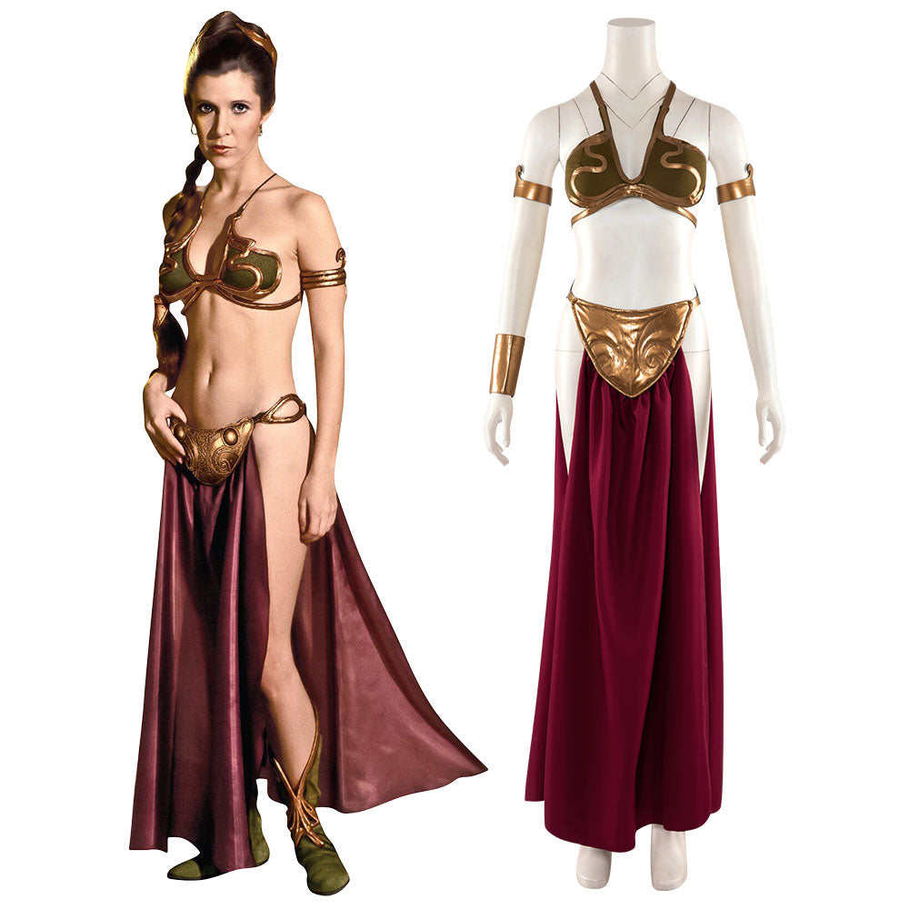 Star Wars Princess Leia Slave Girl Cosplay Costume - Tophatter Daily Deals