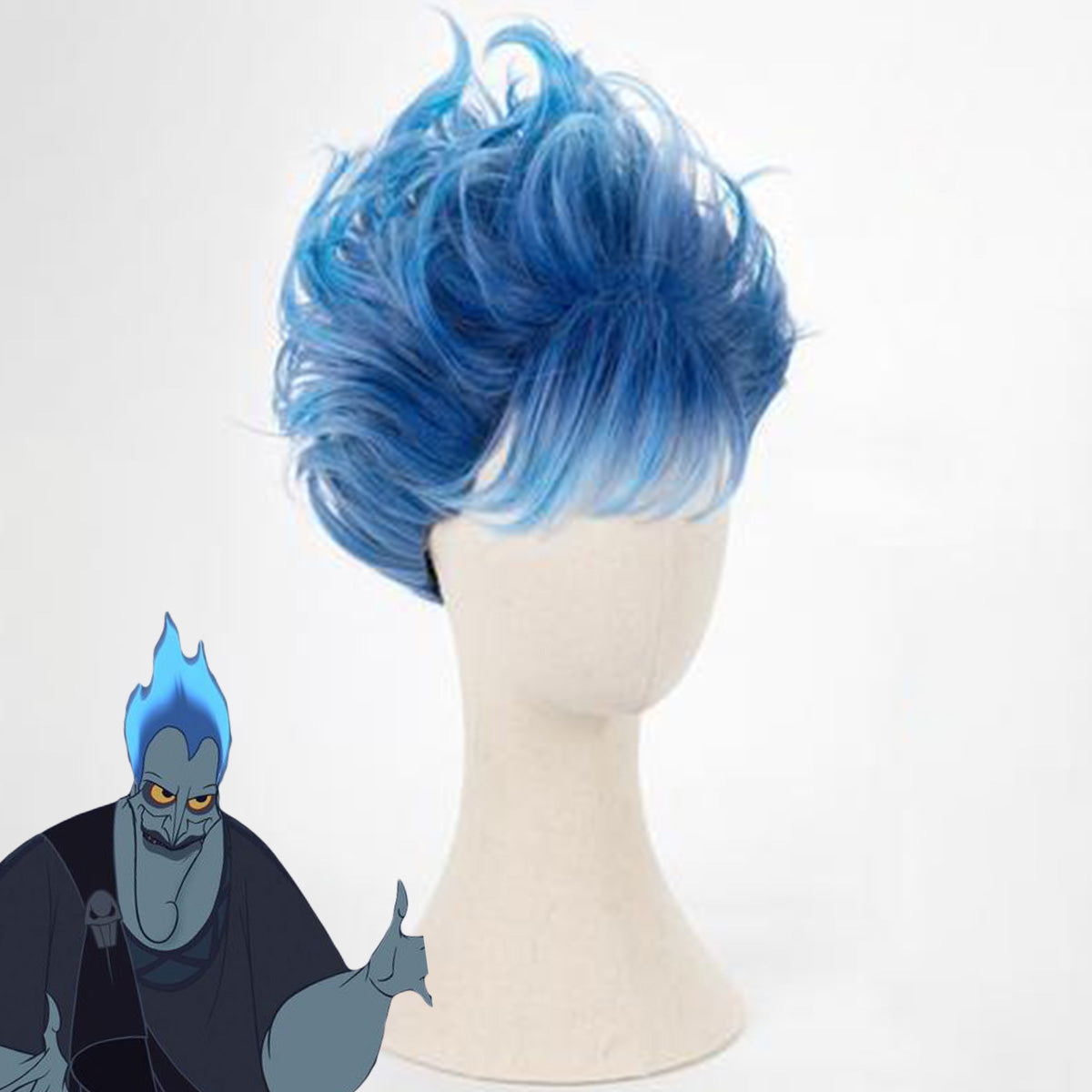 [In stock] Disney Hercules Hades Blue Cosplay Wig Wig - Tophatter Daily Deals