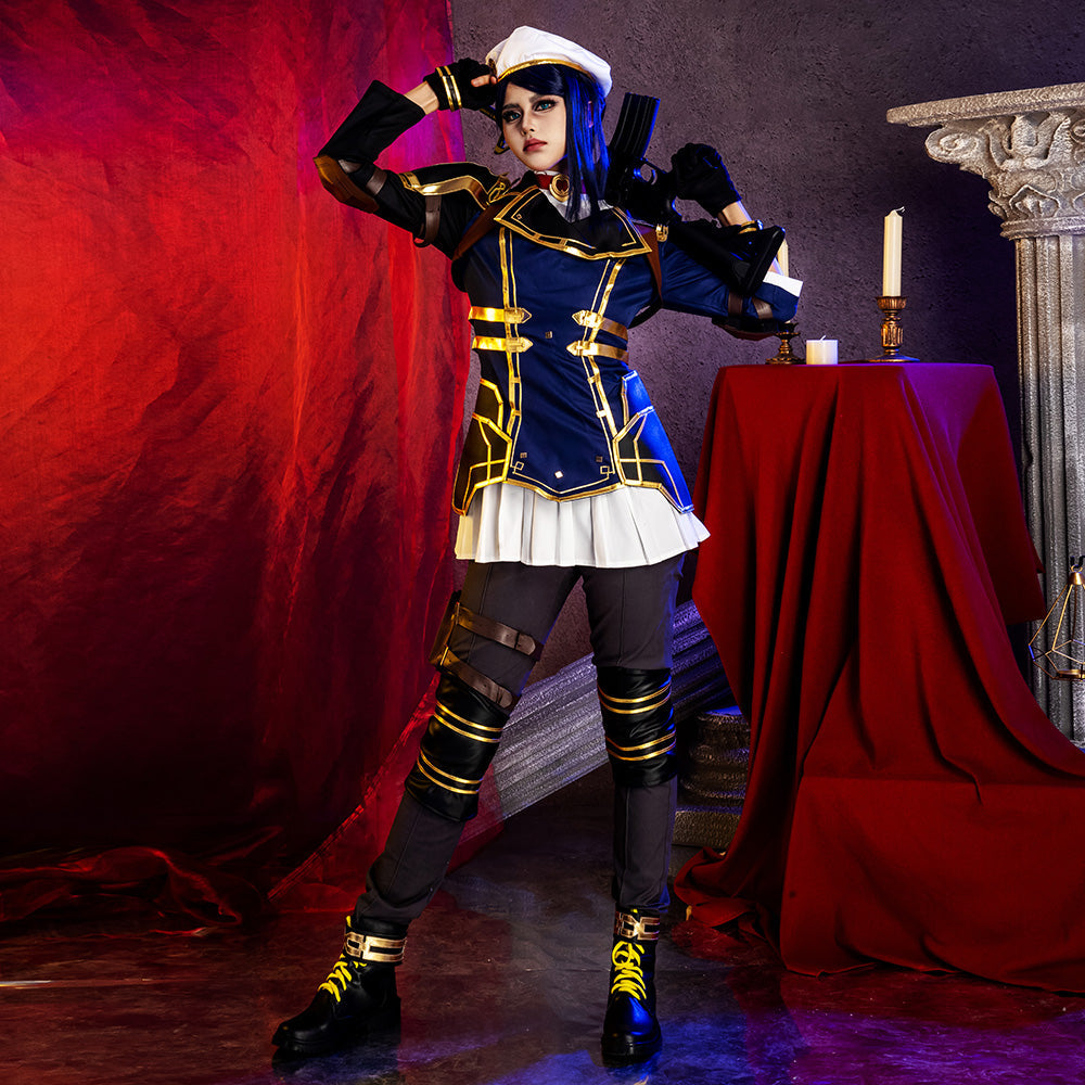 [In stock]Arcane Season 2 League of Legends LOL Caitlyn Cosplay Costume Costume - Tophatter Daily Deals