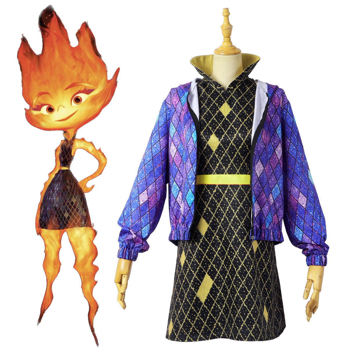 Disney Elemental Ember Lumen Cosplay Costume Costume - Tophatter Daily Deals